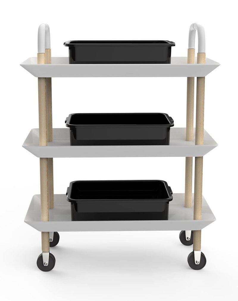 WYT 5-Pack Commercial Bus Tubs Box/Tote Box, Black Plastic Storage with Handles, Wash Basin Tub 8 Liter - Image 3